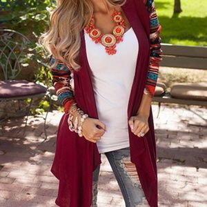 Tribal Sleeve Cardigan